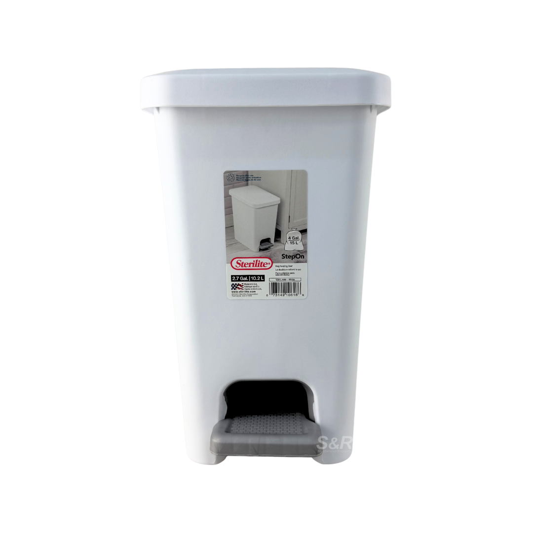 Sterilite Step On Trash Bin 10.2L capacity